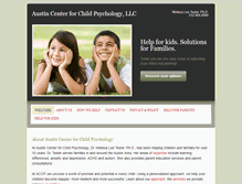 Tablet Screenshot of childpsychaustin.com
